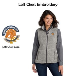 Sunnydale Elementary Staff Ladies Sweater Fleece Vest