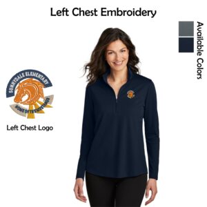 Sunnydale Elementary Staff Ladies UV Micro-Mesh 1/4-Zip