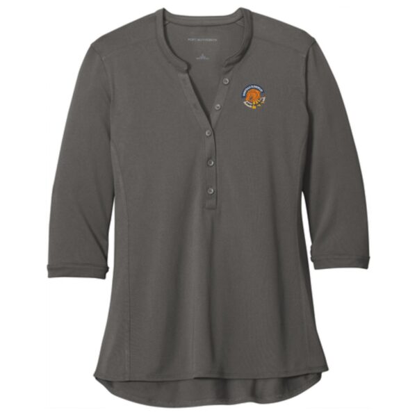 Sunnydale Elementary Staff Ladies UV Choice Pique Henley - Image 2