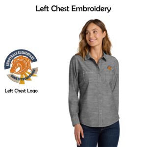 Sunnydale Elementary Staff Ladies Slub Chambray Shirt