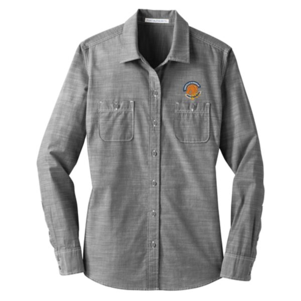 Sunnydale Elementary Staff Ladies Slub Chambray Shirt - Image 2