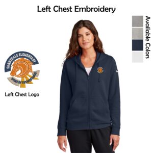 Sunnydale Elementary Staff Ladies Nike Full-Zip Hoodie