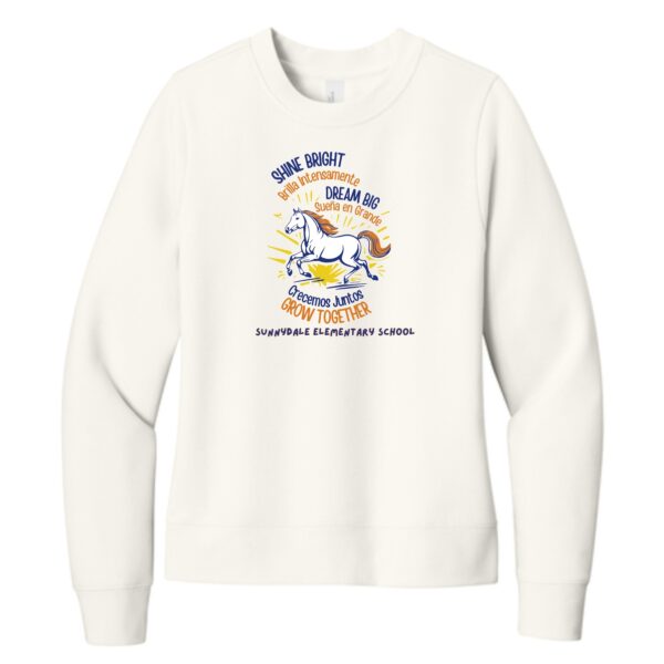 Sunnydale Elementary Staff Ladies Fleece Crew - Image 2