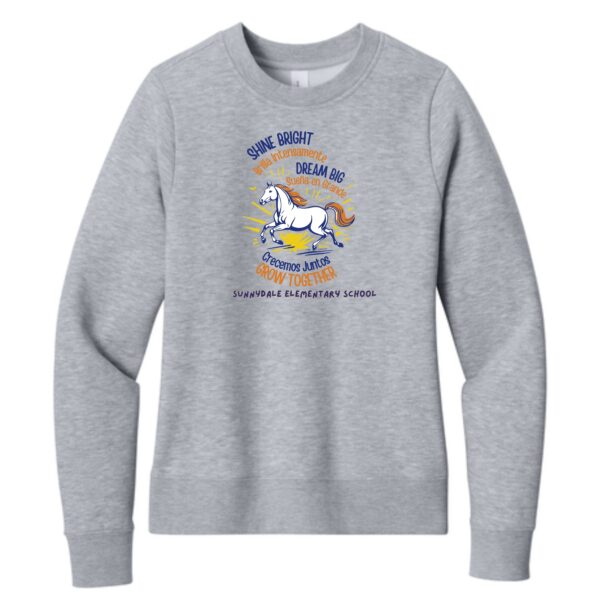 Sunnydale Elementary Staff Ladies Fleece Crew - Image 3