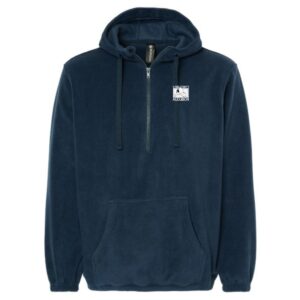 Kane County Audubon Fleece Quarter-Zip Hooded Pullover