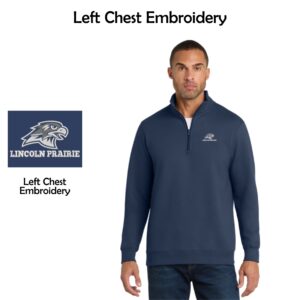 Lincoln Prairie Elementary Adult 1/4-Zip Pullover Sweatshirt