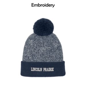 Lincoln Prairie Elementary Halftime Heather Pom Beanie