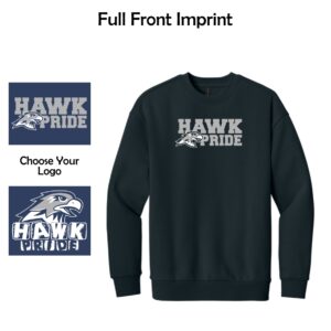 Lincoln Prairie Elementary Adult Heavyweight Fleece Crew (Oversized fit)