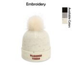 MCHS Tennis Pom Cuffed Beanie