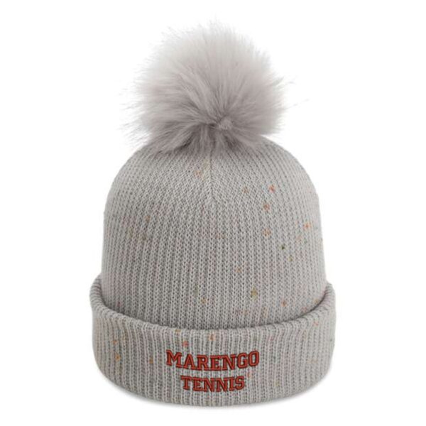 MCHS Tennis Pom Cuffed Beanie - Image 3