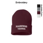 MCHS Tennis Sportsman Solid 12" Cuffed Beanie
