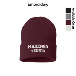 MCHS Tennis Sportsman Solid 12" Cuffed Beanie