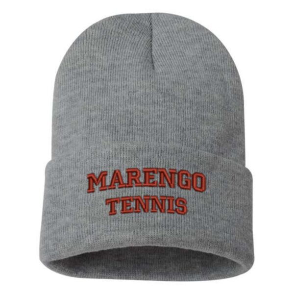 MCHS Tennis Sportsman Solid 12" Cuffed Beanie - Image 3