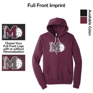 MCHS Volleyball BELLA + CANVAS Hoodie Sweatshirt