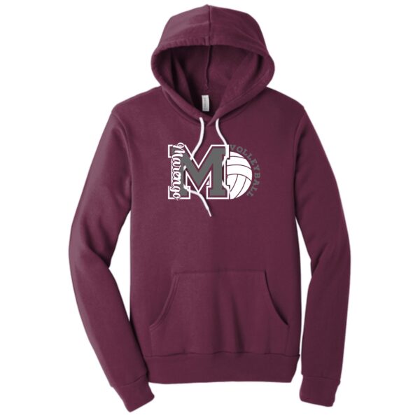 MCHS Volleyball BELLA + CANVAS Hoodie Sweatshirt - Image 3
