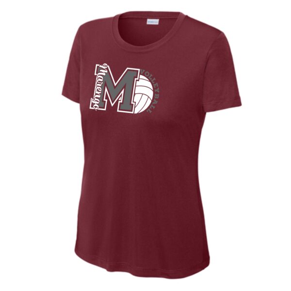 MCHS Volleyball Ladies Performance Tee - Image 3