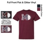 MCHS Volleyball T-Shirt with Glitter