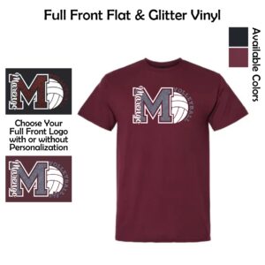 MCHS Volleyball T-Shirt with Glitter