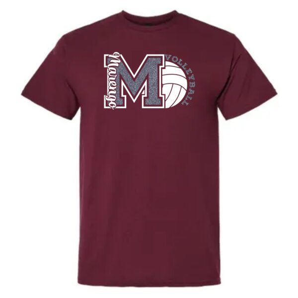 MCHS Volleyball T-Shirt with Glitter - Image 3