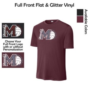 MCHS Volleyball Performance Tee with Glitter