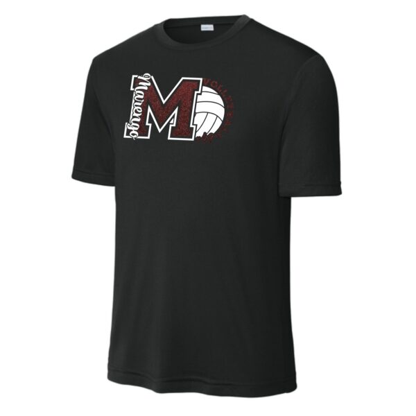 MCHS Volleyball Performance Tee with Glitter - Image 2