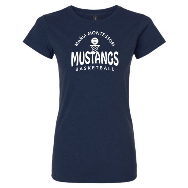 Maria Montessori Basketball Ladies T-Shirt - Image 2