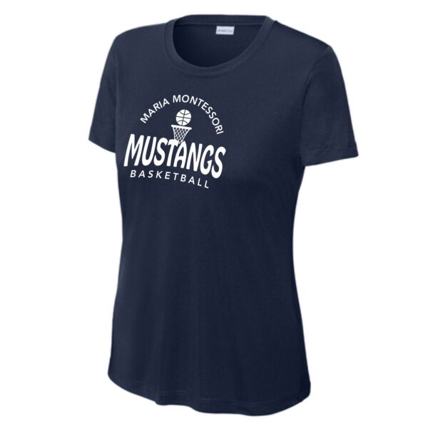 Maria Montessori Basketball Ladies Performance Tee - Image 2