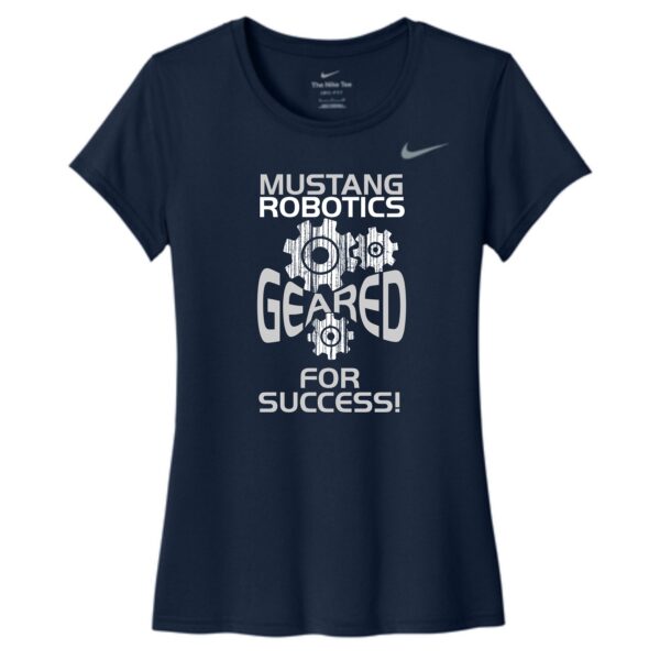 Maria Montessori Robotics Ladies Nike Tee - Image 2