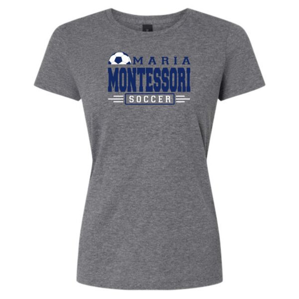 Maria Montessori Soccer Ladies T-Shirt - Image 2