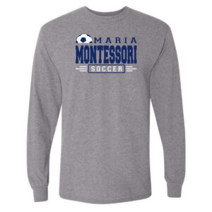Maria Montessori Soccer Adult & Youth Long Sleeve T-Shirt