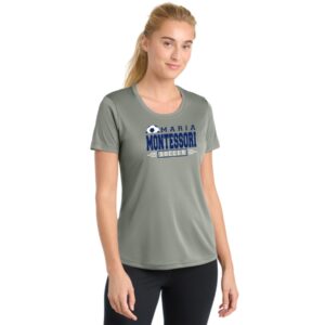 Maria Montessori Soccer Ladies Performance Tee