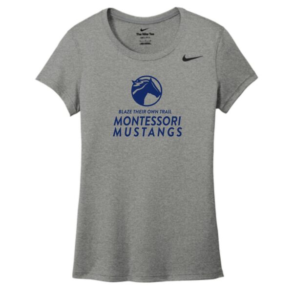 Maria Montessori 01 Spiritwear Ladies Nike Tee - Image 2