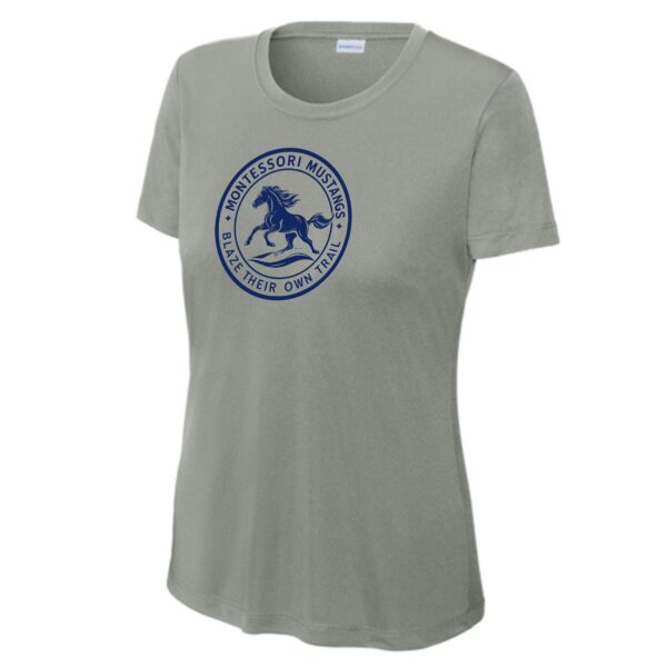 Maria Montessori 01 Spiritwear Ladies Performance Tee - Image 3