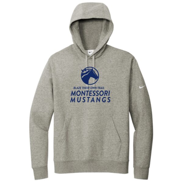 Maria Montessori 01 Spiritwear Adult Nike Hoodie - Image 2