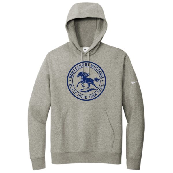 Maria Montessori 01 Spiritwear Adult Nike Hoodie - Image 3