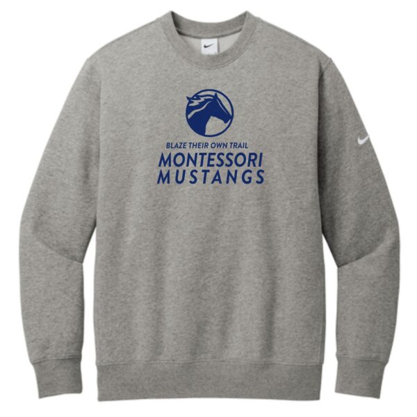 Maria Montessori 01 Spiritwear Adult Nike Crew - Image 2