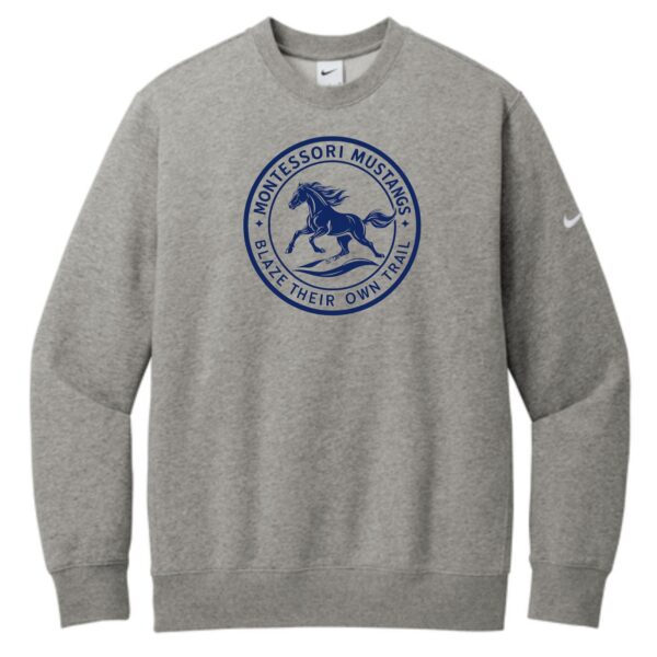 Maria Montessori 01 Spiritwear Adult Nike Crew - Image 3