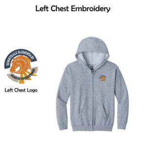 Sunnydale Elementary Spiritwear Youth Full-Zip Hooded Sweatshirt