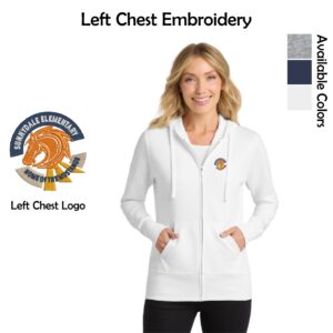 Sunnydale Elementary Spiritwear Ladies Full-Zip Hooded Sweatshirt