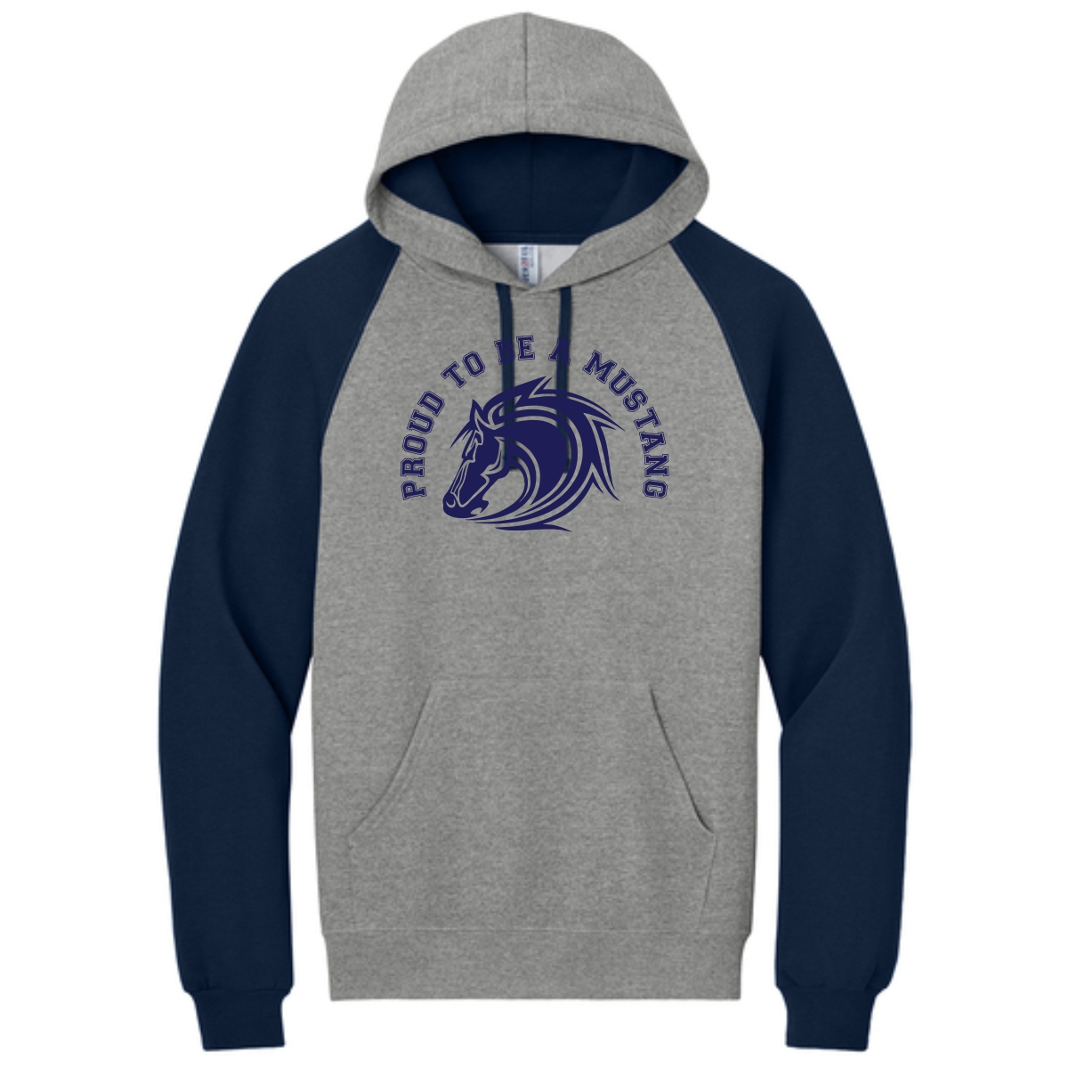 Sunnydale Elementary Spiritwear Adult Colorblock Raglan Hoodie Sweatshirt - Image 3