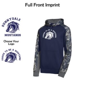 Sunnydale Elementary Spiritwear Adult & Youth Colorblock Hooded Pullover