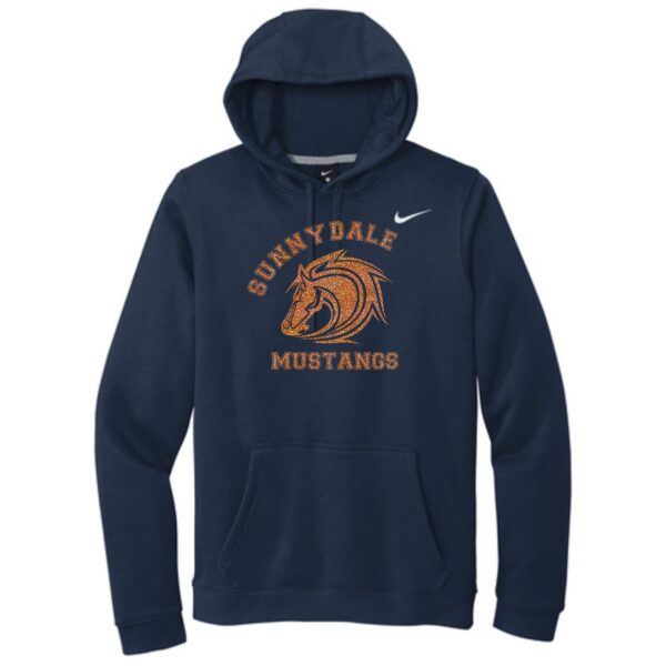 Sunnydale Elementary Spiritwear Adult Nike Pullover Hoodie with Deco or Glitter Vinyl - Image 2