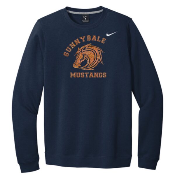 Sunnydale Elementary Spiritwear Adult Nike Crew with Deco or Glitter Vinyl - Image 2