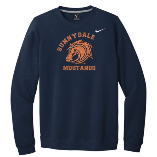 Sunnydale Elementary Spiritwear Adult Nike Crew with Deco or Glitter Vinyl - Image 3
