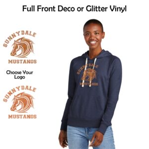 Sunnydale Elementary Spiritwear Ladies Hoodie with Deco or Glitter Vinyl