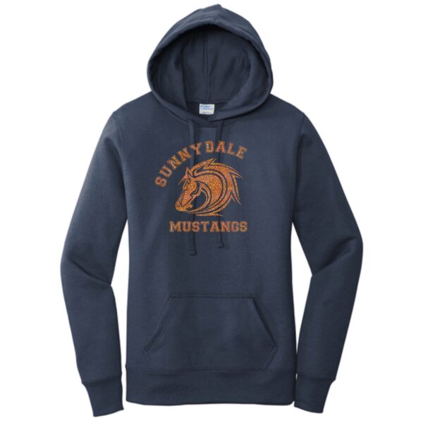 Sunnydale Elementary Spiritwear Ladies Hooded Sweatshirt with Deco or Glitter Vinyl - Image 2