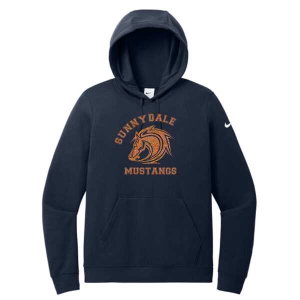 Sunnydale Elementary Spiritwear Ladies Nike Pullover Hoodie with Deco or Glitter Vinyl - Image 2