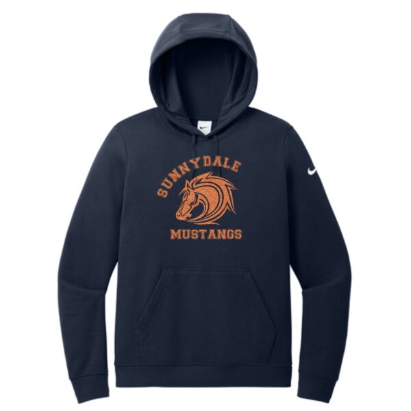 Sunnydale Elementary Spiritwear Ladies Nike Pullover Hoodie with Deco or Glitter Vinyl - Image 3
