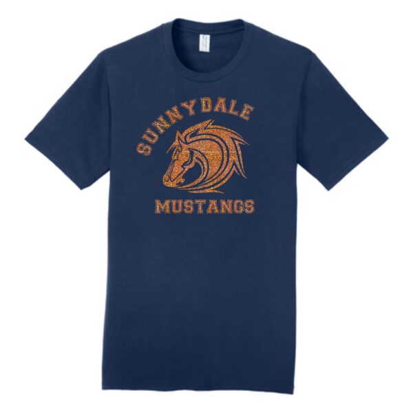 Sunnydale Elementary Spiritwear Adult & Youth Tee with Deco or Glitter Vinyl - Image 2