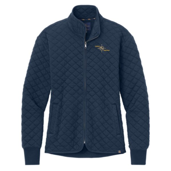 Compass Equestrian Ladies Brooks Brothers Diamond Quilt Full-Zip - Image 2